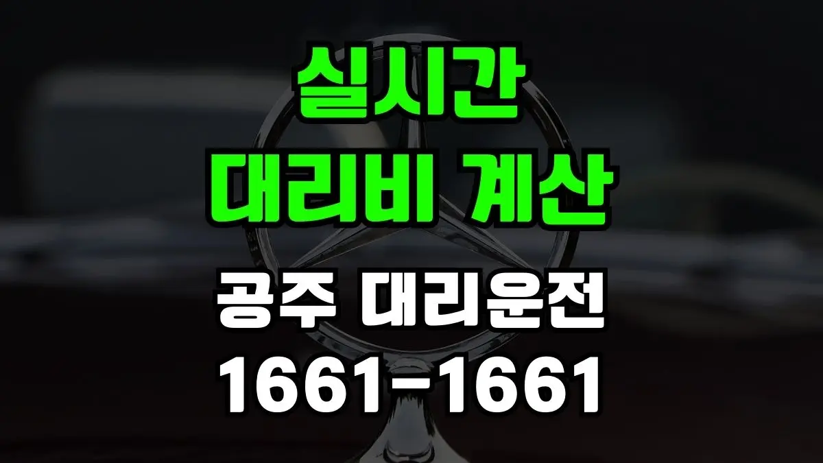 공주 대리운전
