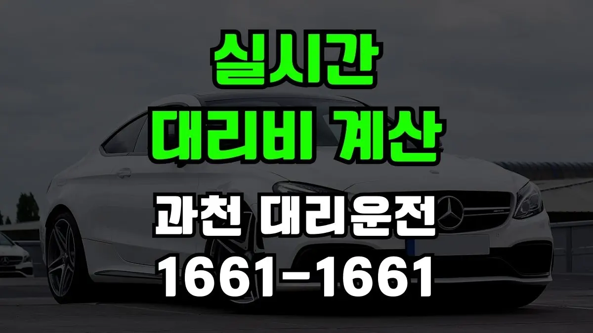과천 대리운전
