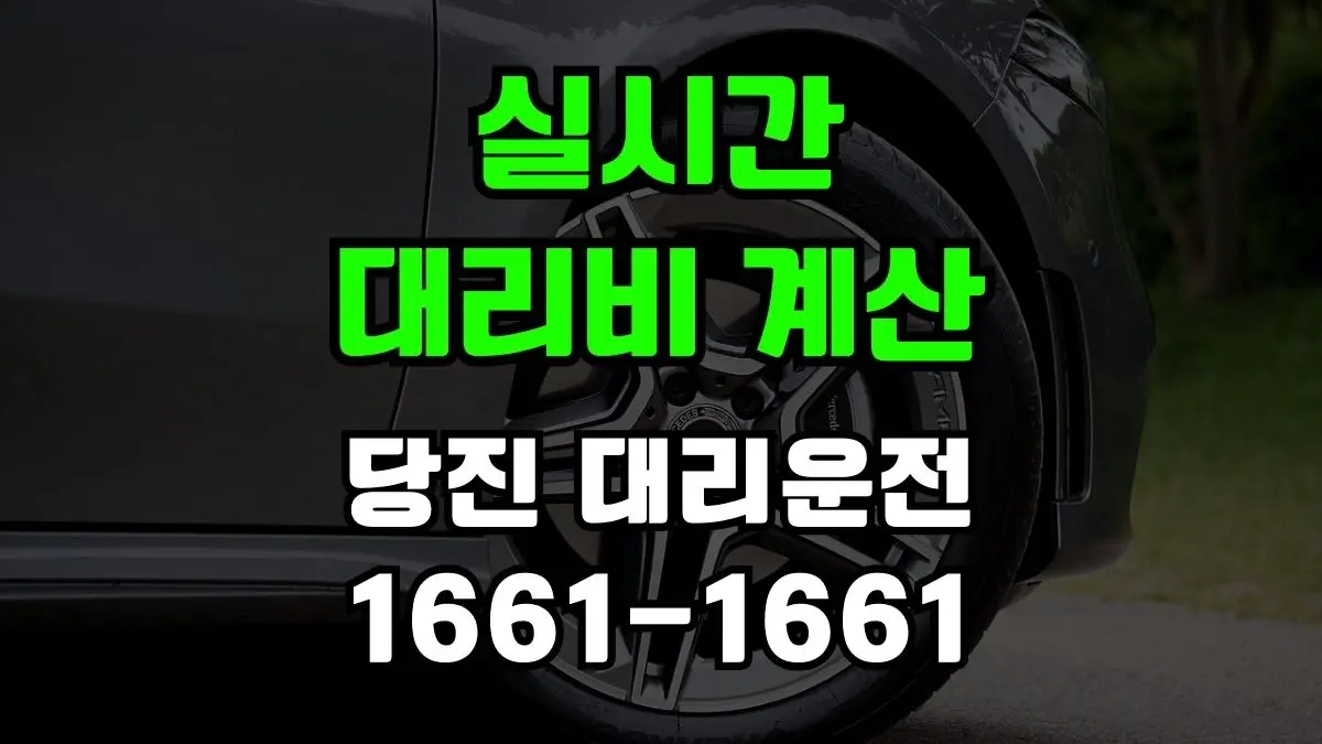 당진 대리운전