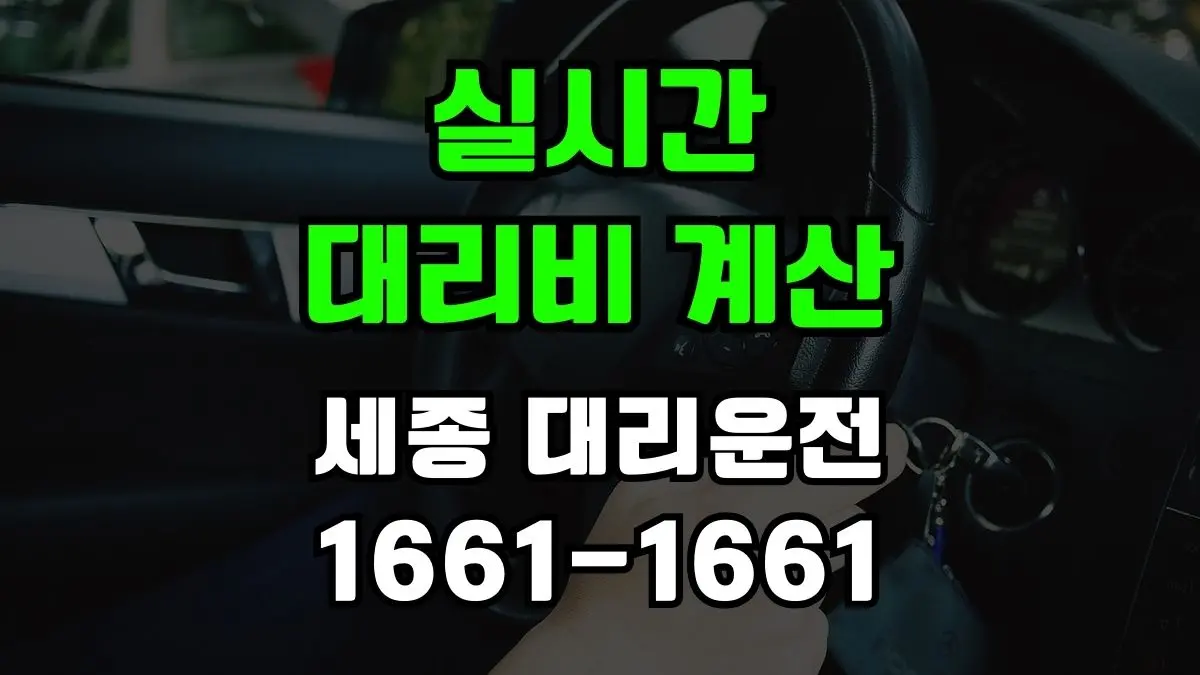 세종 대리운전