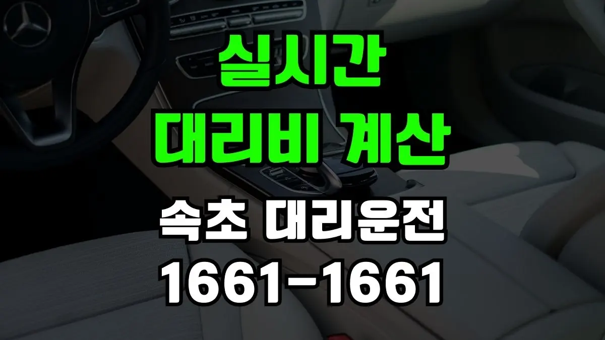 속초 대리운전